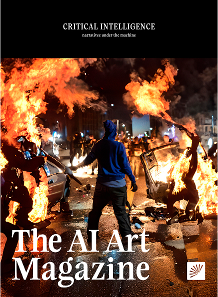 The AI Art Magazine, issue 2, Critical Intelligence, 2025. Cover: Kevin Abosch; reproduction: The AI Art Magazine.