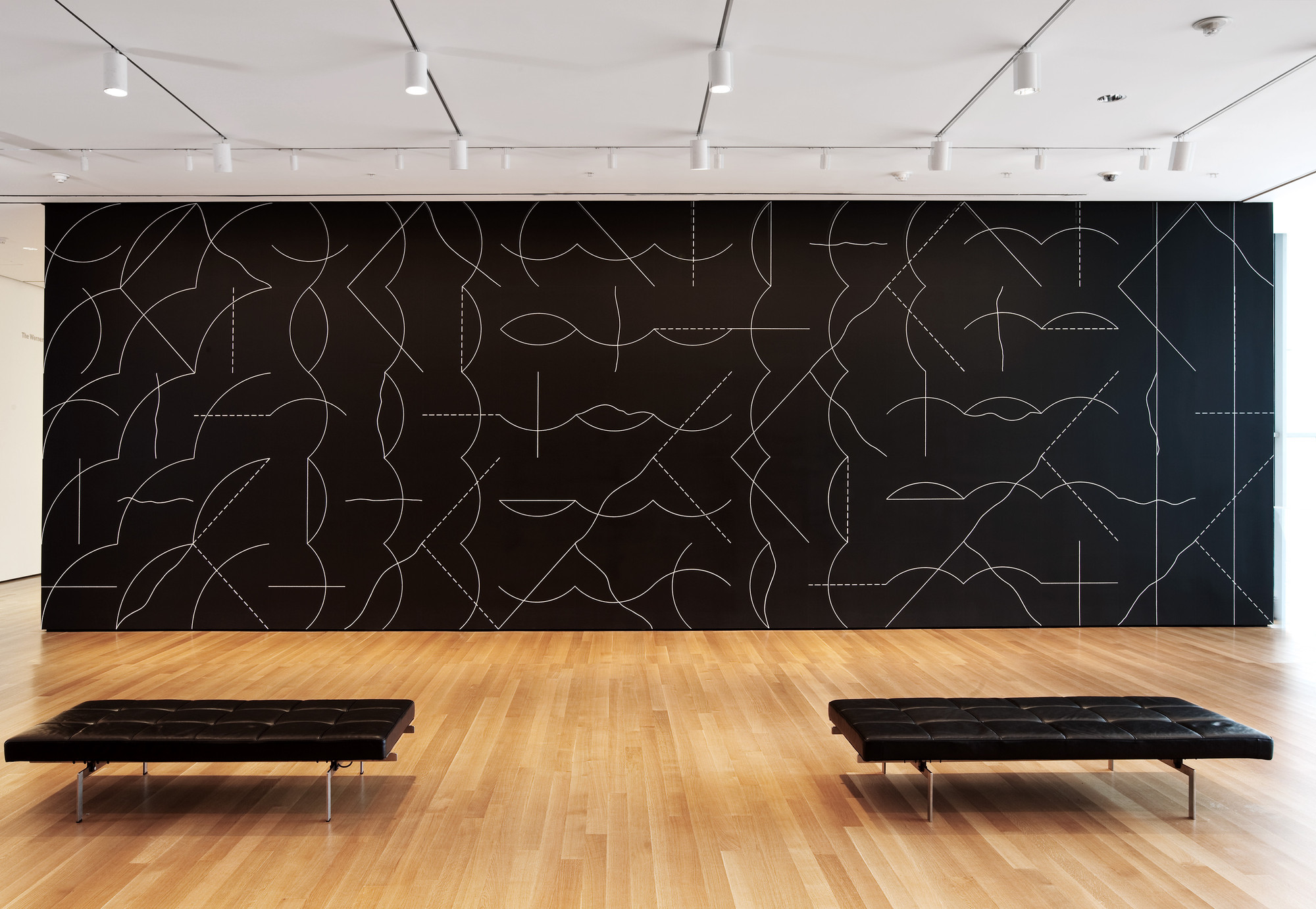 Sol LeWitt, Wall Drawing #260, 1975, installation au MoMA. Droits à vérifier avant publication.
