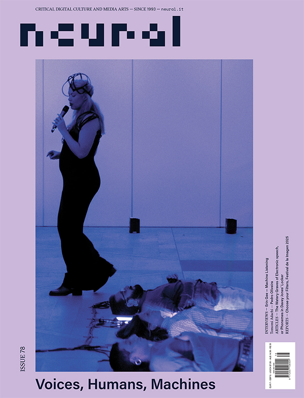 Neural, issue 78, Voices: Humans & Machines. Cover reproduction: Neural.
