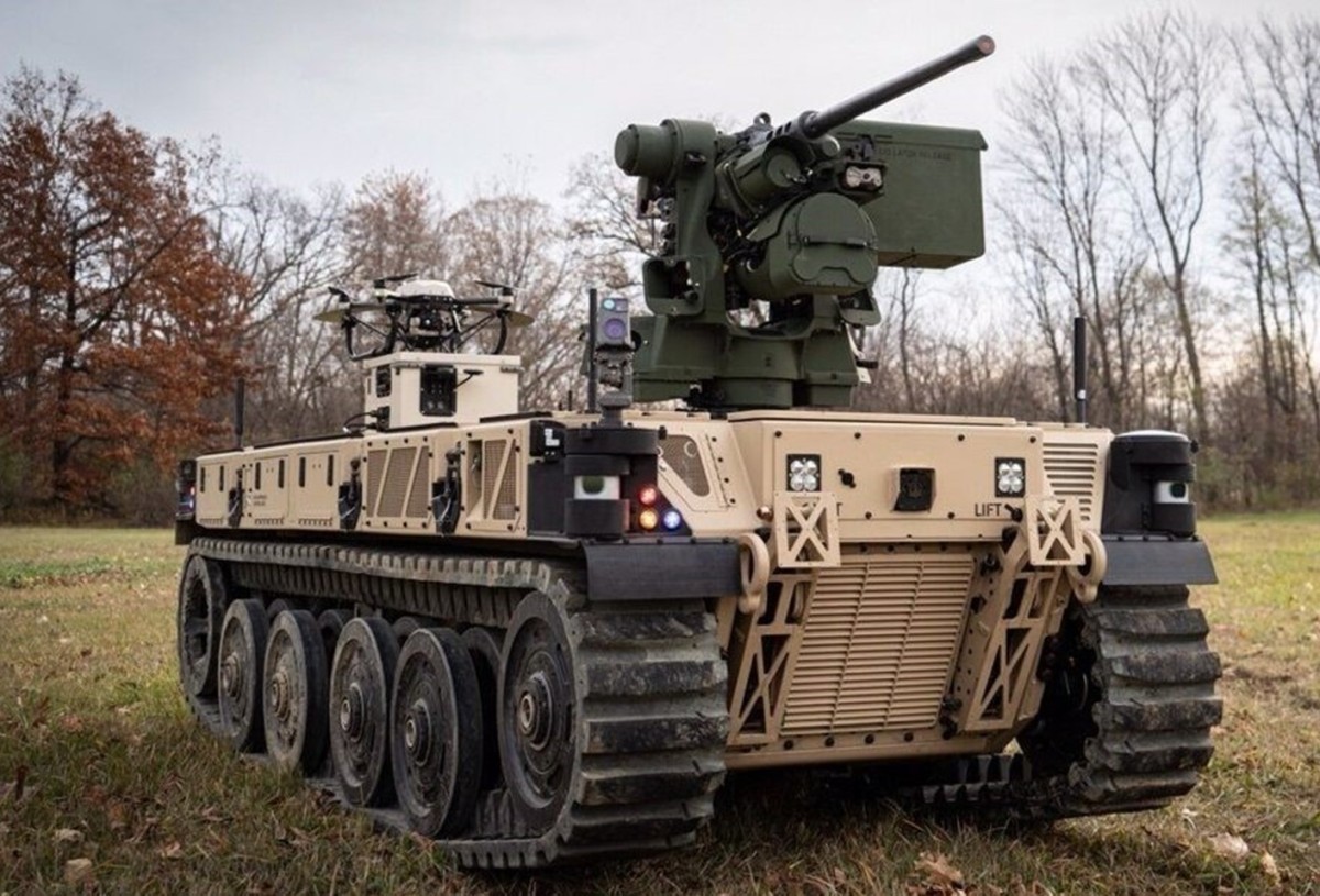 US Army light Robotic Combat Vehicle before testing at Camp Grayling, Michigan, October 2021. Photo: U.S. Army / Wikimedia Commons, public domain.