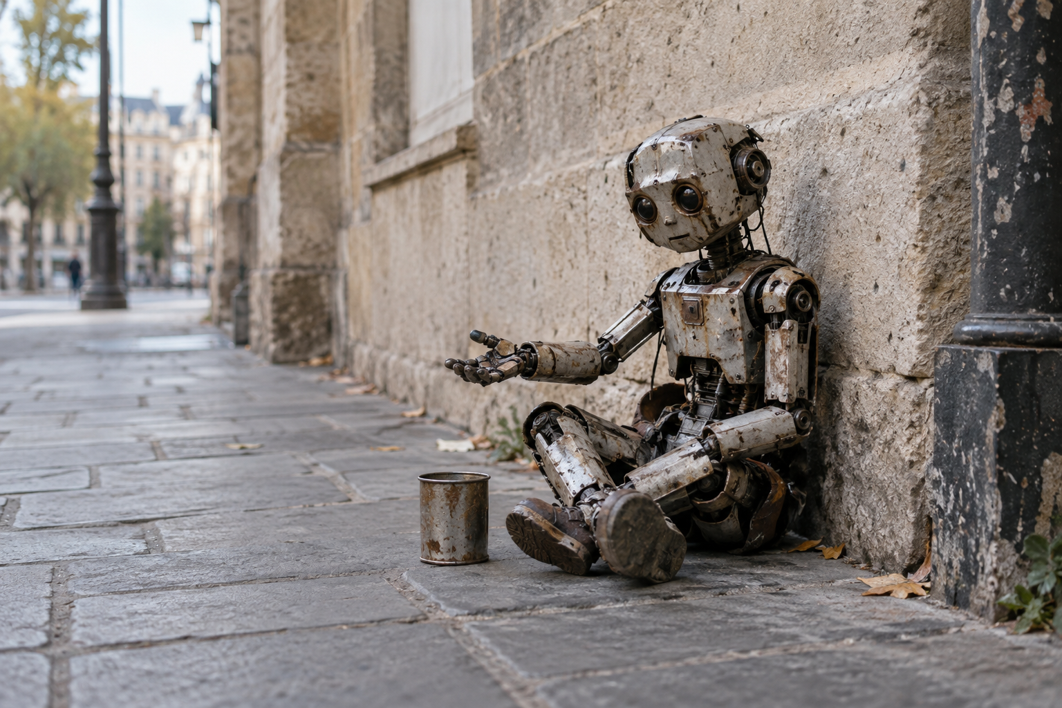 The Begging Robot: Asimov’s Laws Inverted