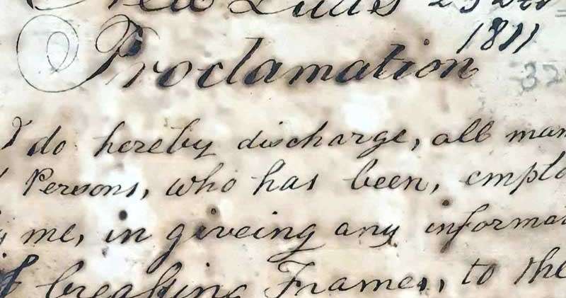 The National Archives — The Proclamation of Ned Ludd