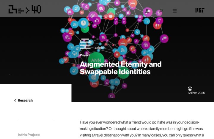 MIT Media Lab, Augmented Eternity