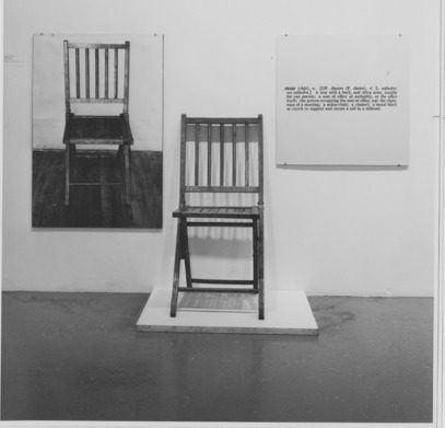 Joseph Kosuth, Une et trois chaises